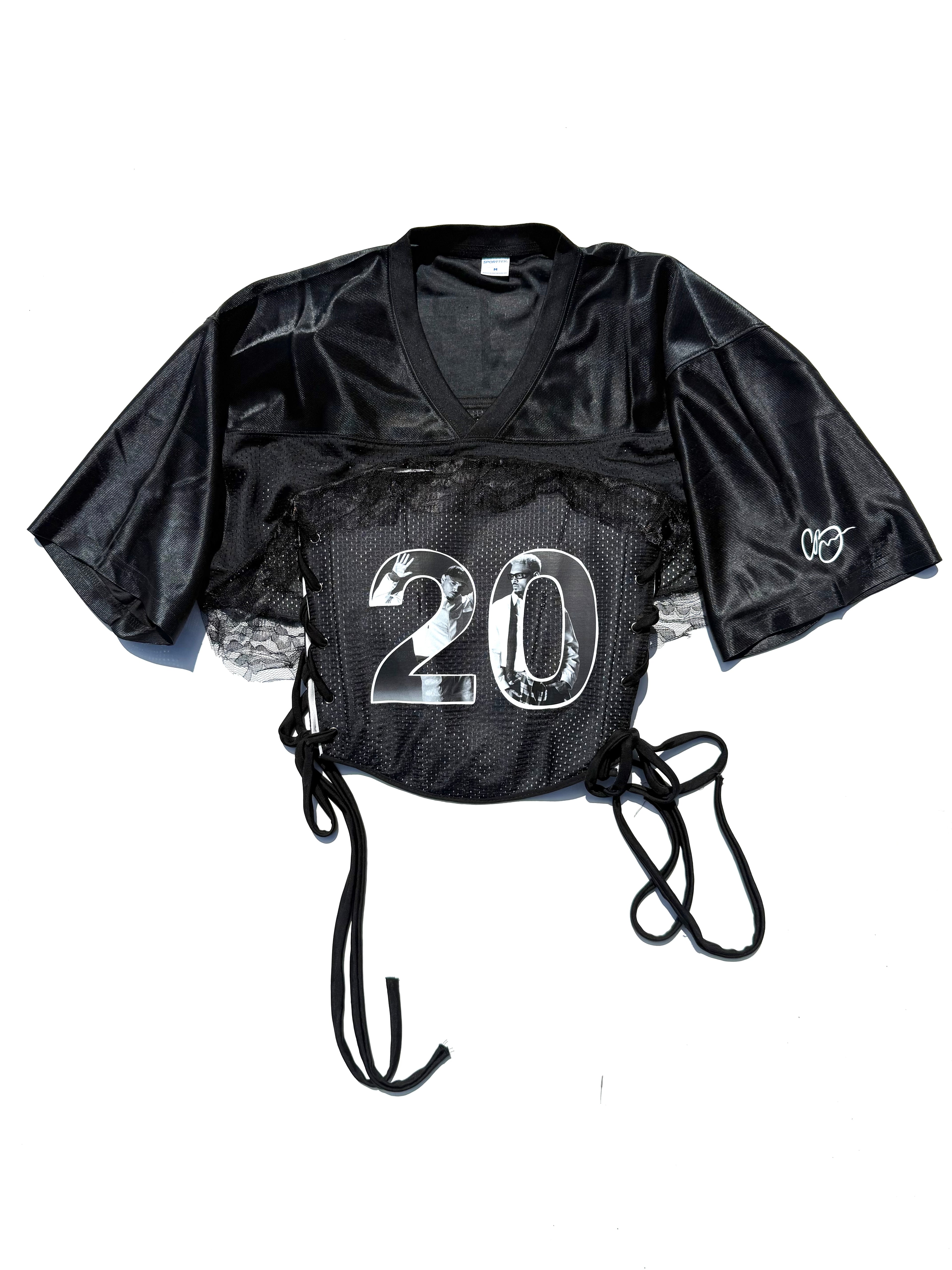 Corset 20 w/ “Breezy” Jersey Shrug - BW Breezy