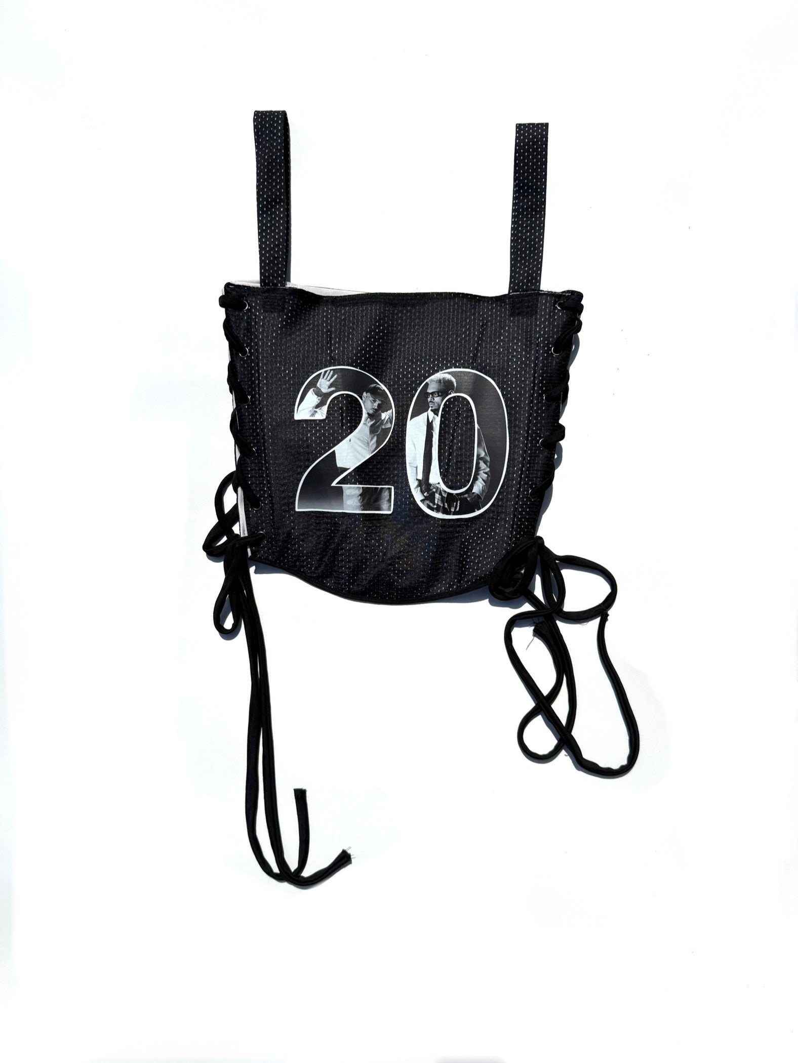 Corset 20 w/ “Breezy” Jersey Shrug - BW Breezy