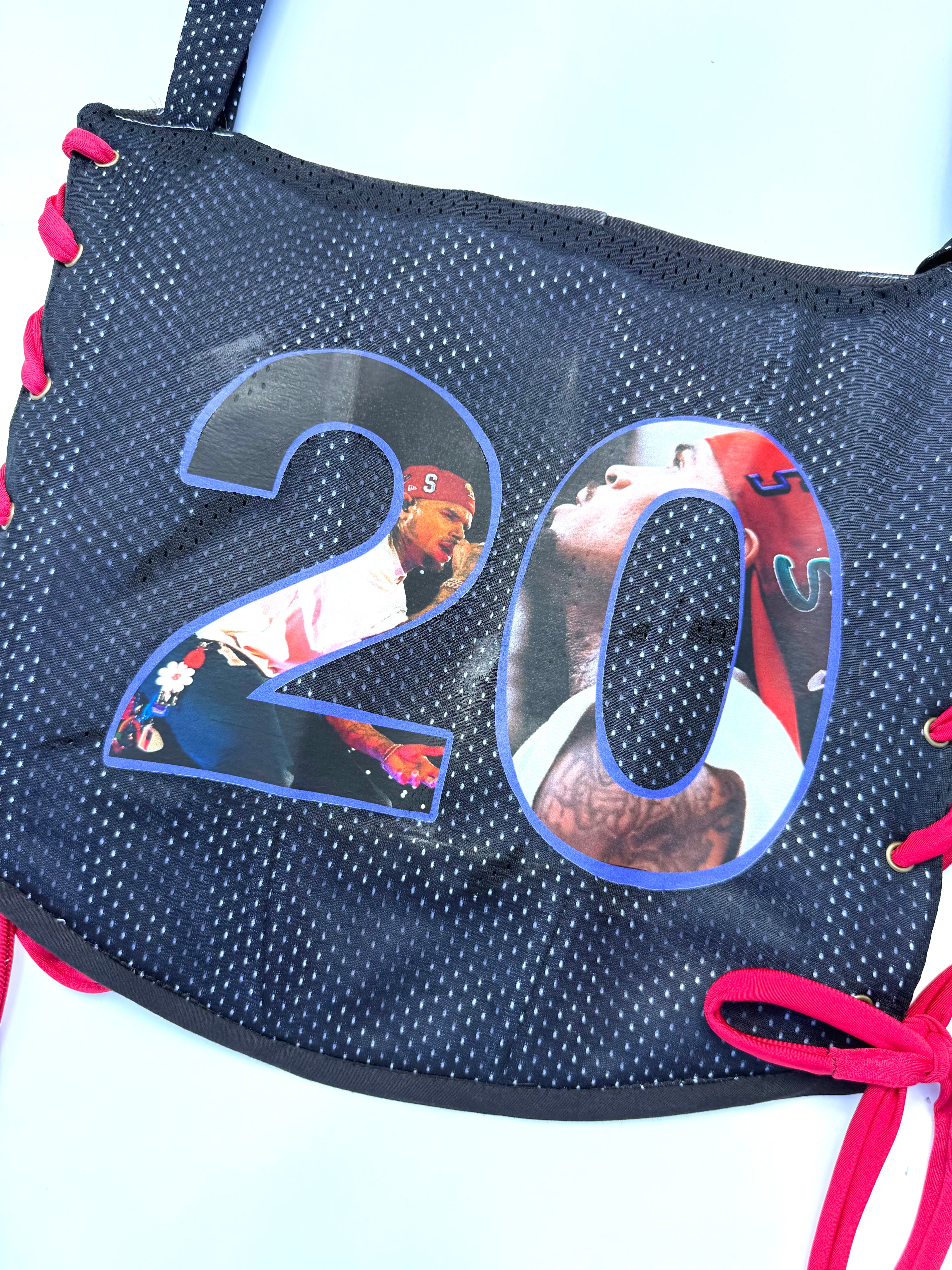 Corset 20 w/ “Breezy” Jersey Shrug- Purple Rain Breezy