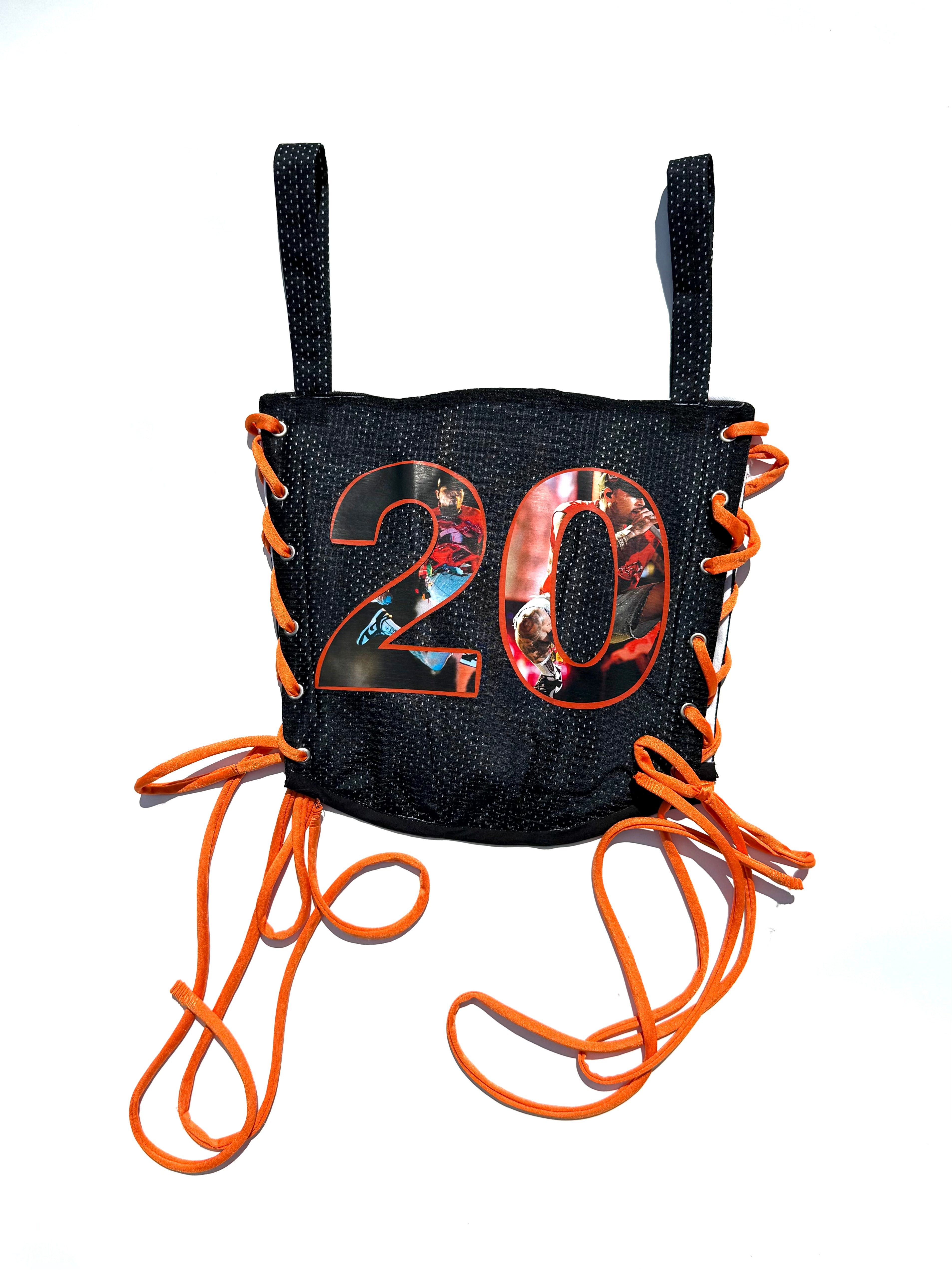 Corset 20 w/ “Breezy” Jersey Shrug- Orange Bowl Breezy