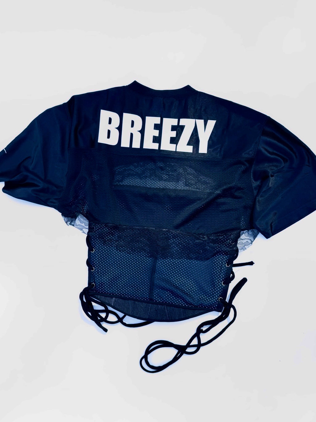 Corset 20 w/ “Breezy” Jersey Shrug- In Them Streets