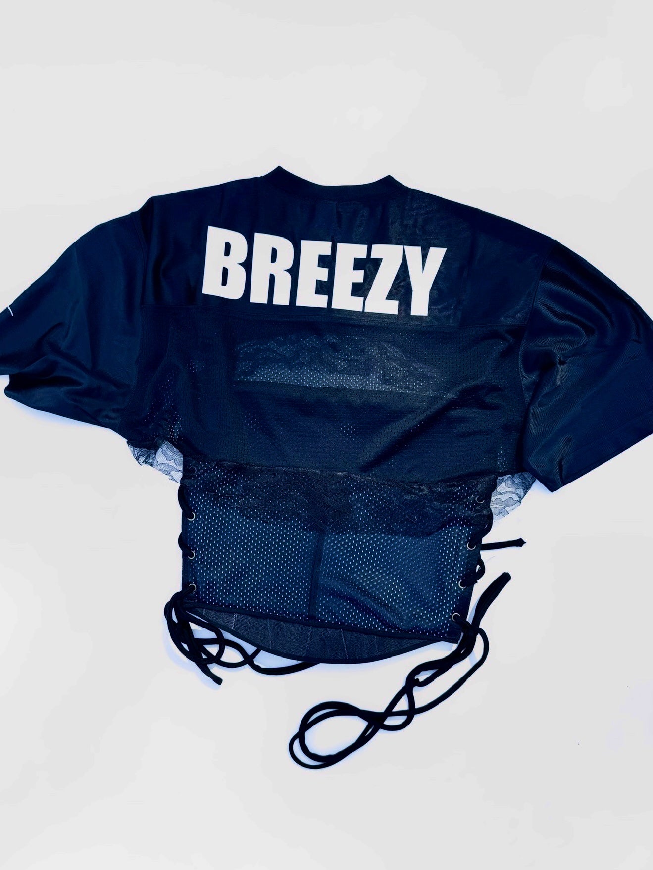 Corset 20 w/ “Breezy” Jersey Shrug- In Them Streets