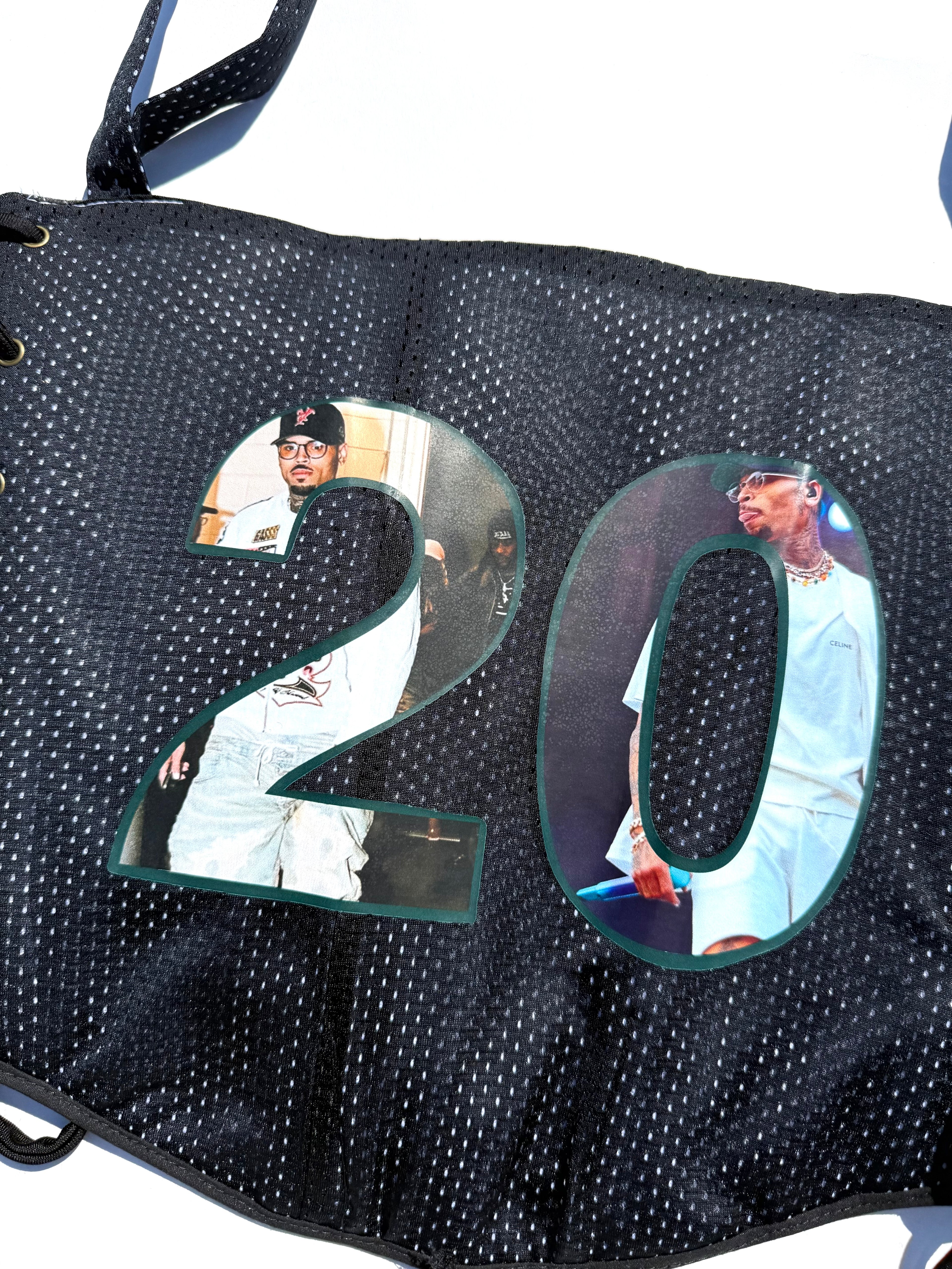 Corset 20 w/ “Breezy” Jersey Shrug- In Them Streets